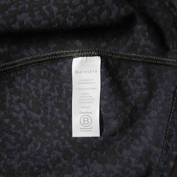 Athleta Women's Speedlight Gravel Tank Top Black White Speckle Print Dot Size 2X - Picture 6 of 9